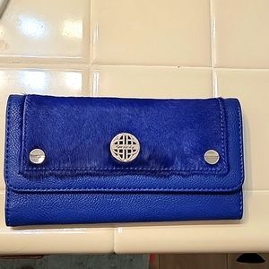 NWOT Kate Landry cobalt blue wallet